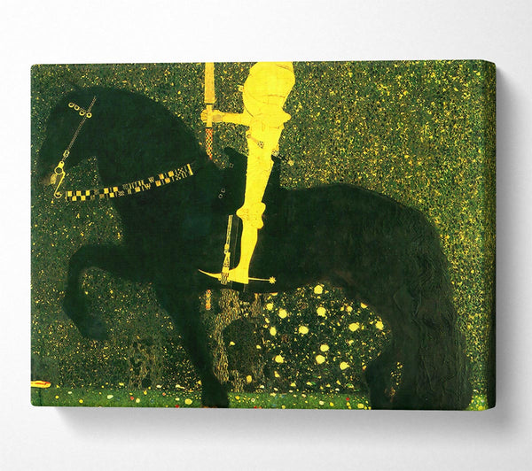  A Canvas Print of Klimt The Life Of A Struggle The Golden Knights Canvas Print