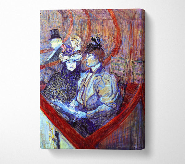  A Canvas Print of Toulouse Lautrec The Loge Canvas Art