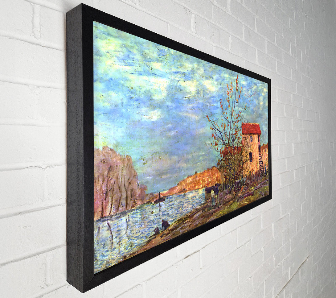  A Canvas Print of Sisley The Loing By Moret Canvas Print