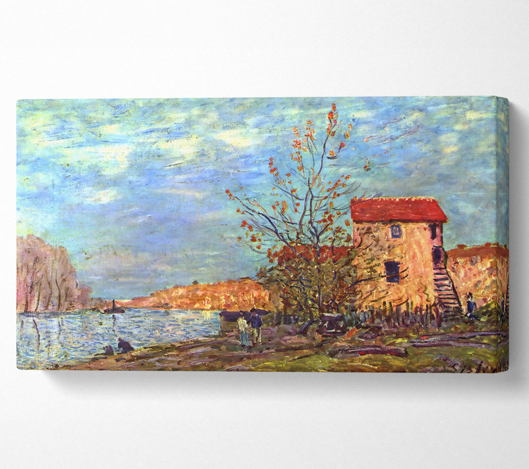  A Canvas Print of Sisley The Loing By Moret Canvas Print