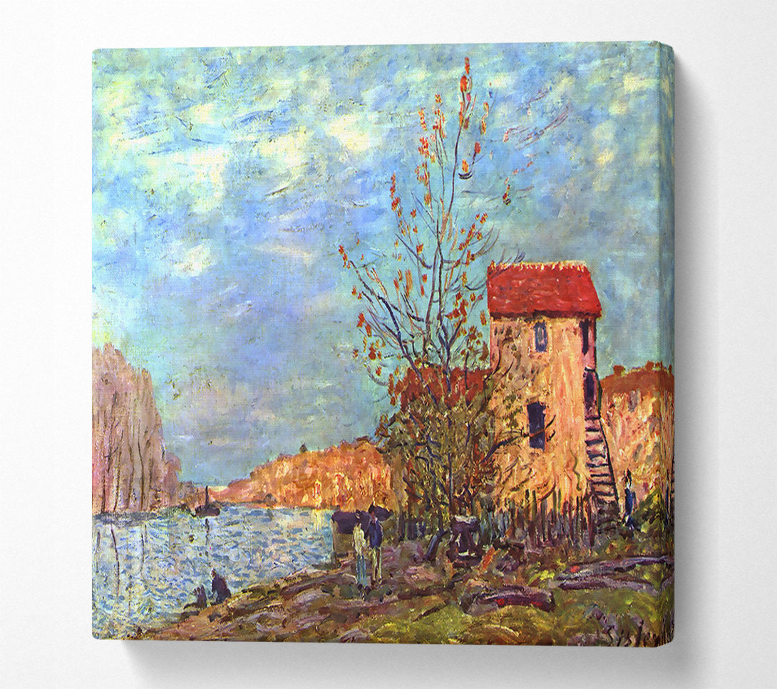  A Canvas Print of Sisley The Loing By Moret Canvas Print