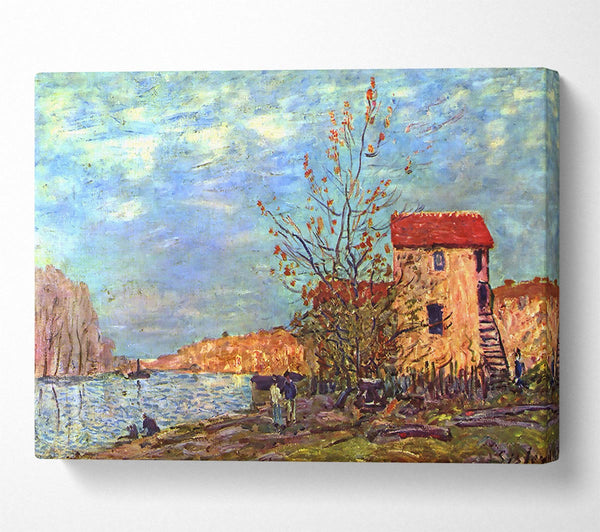  A Canvas Print of Sisley The Loing By Moret Canvas Print