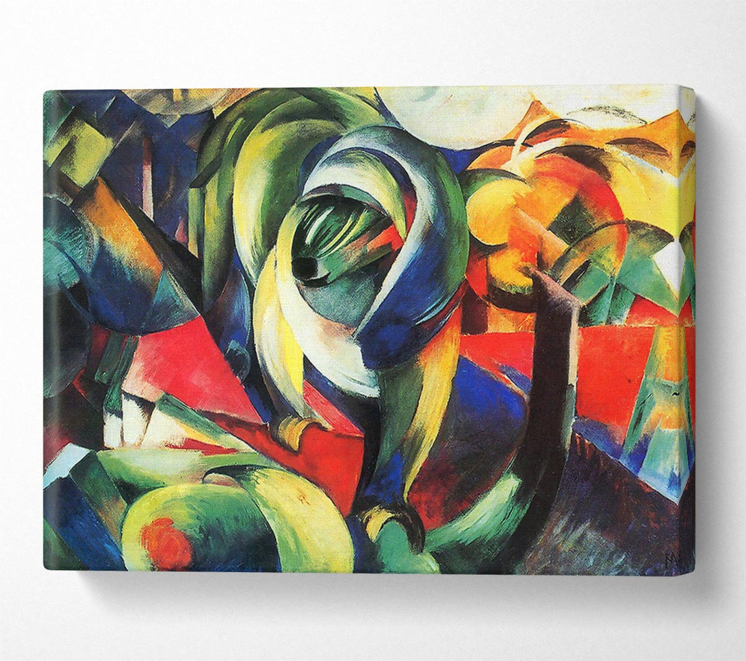  A Canvas Print of Franz Marc The Mandrill Canvas Art