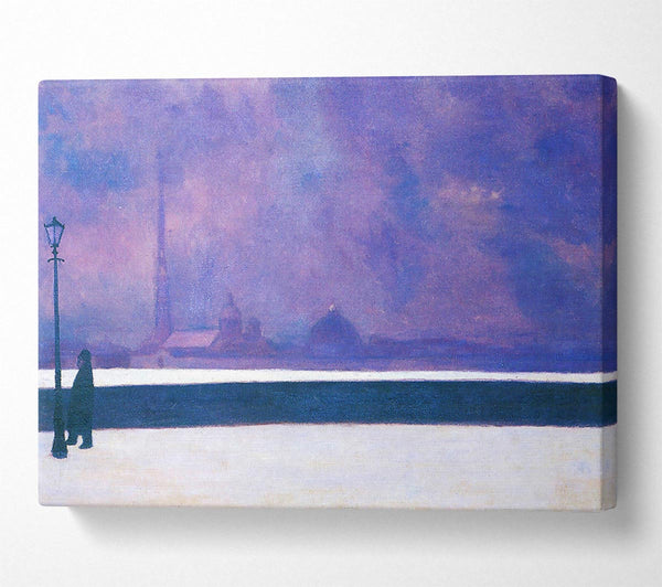  A Canvas Print of Felix Vallotton The Night In Light Fog Canvas Art