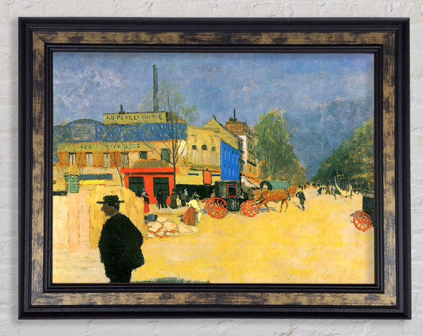 Felix Vallotton The Place Clichy In Paris Framed Print