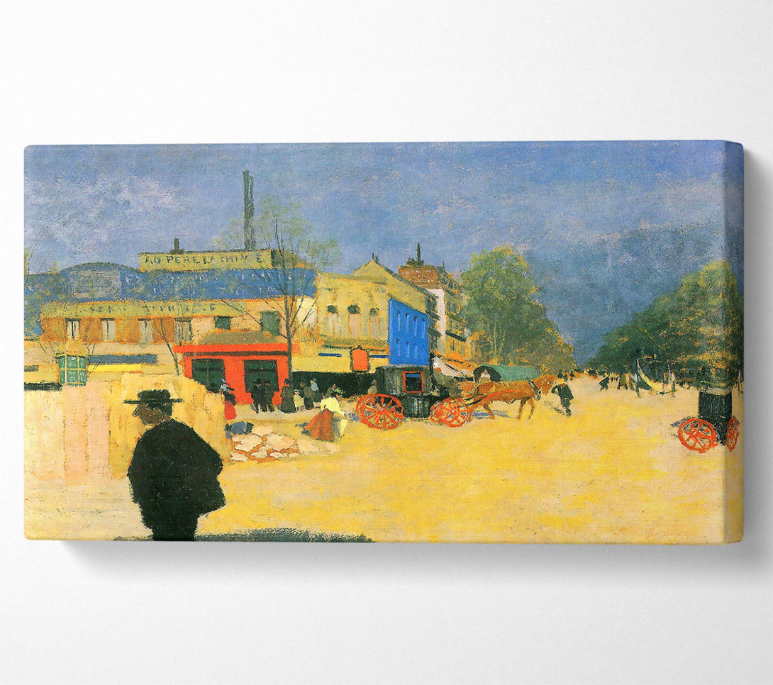  A Canvas Print of Felix Vallotton The Place Clichy In Paris Canvas Wall Art