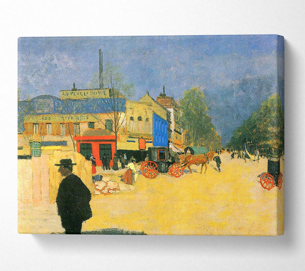  A Canvas Print of Felix Vallotton The Place Clichy In Paris Canvas Wall Art