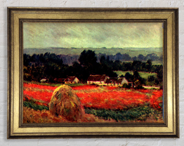 Monet The Poppy Blumenfeld The Barn Framed Print