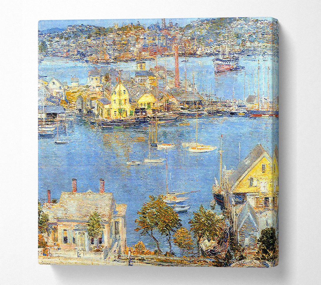  A Canvas Print of Hassam The Port Of Gloucester 1 Canvas Art