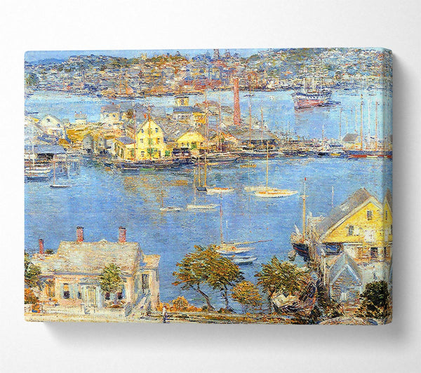  A Canvas Print of Hassam The Port Of Gloucester 1 Canvas Art