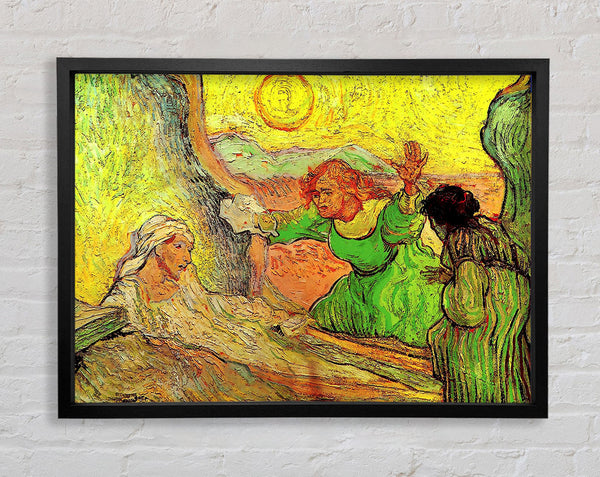 Van Gogh The Raising Of Lazarus After Rembrandt Framed Print