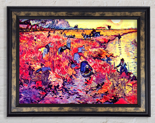 Van Gogh The Red Vines Framed Print
