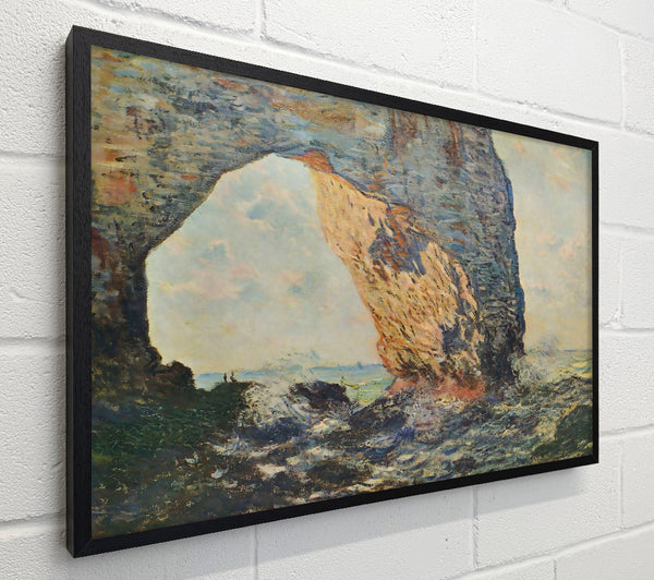 Monet The Rocky Cliffs Of Etretat La Porte Man 1