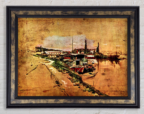 Giovanni Boldini The Seine At Bougival Framed Print