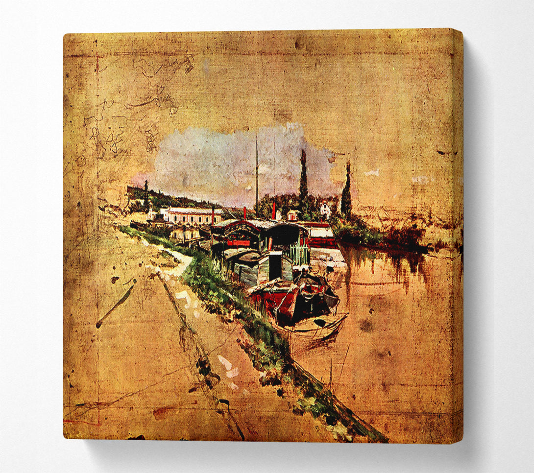  A Canvas Print of Giovanni Boldini The Seine At Bougival Canvas Art