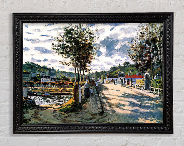 Monet The Seine At Bougival Framed Print