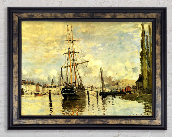 Monet The Seine At Rouen 1872 Framed Print