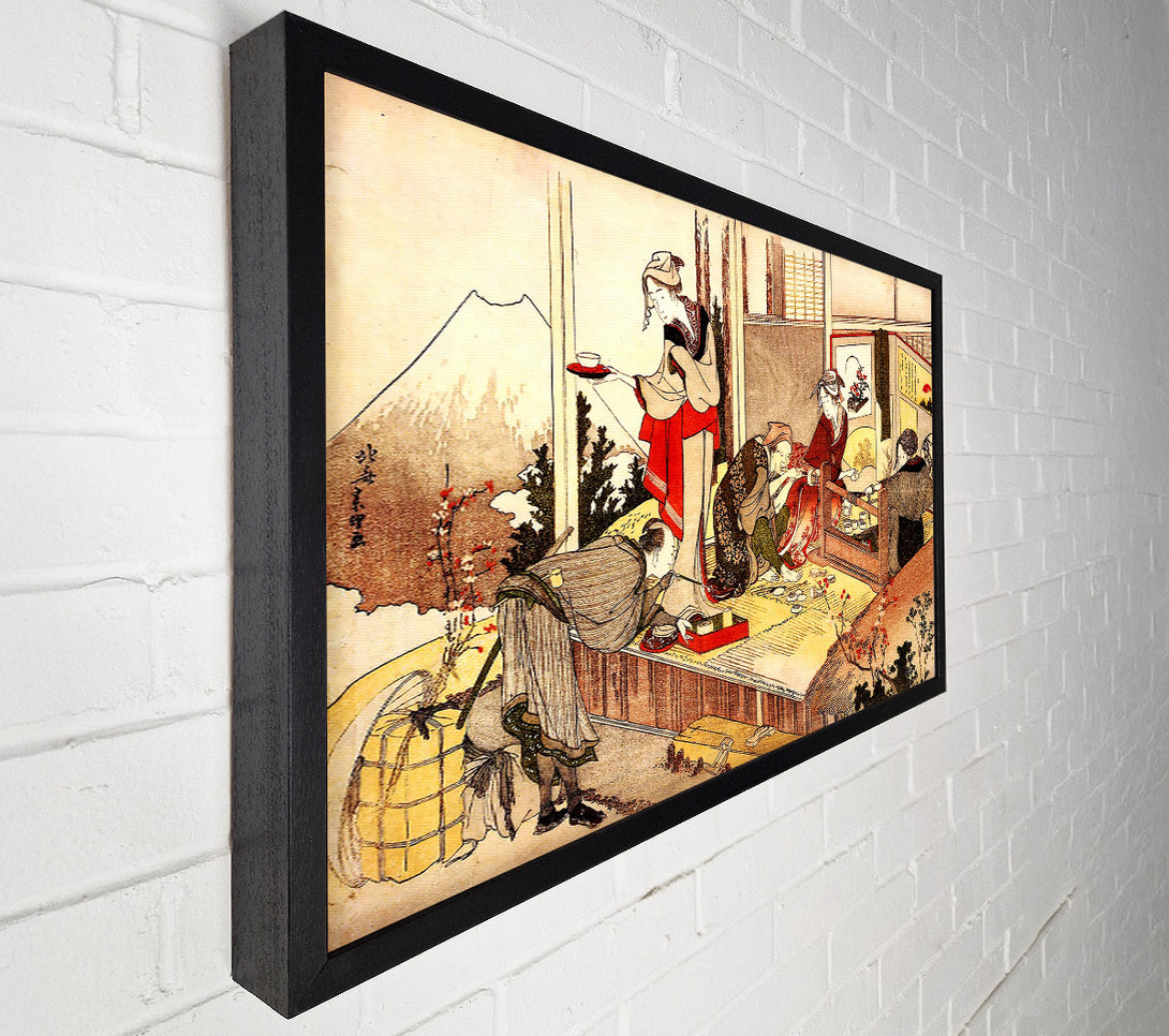  A Canvas Print of Hokusai The Studio Of Netsuke Canvas Art