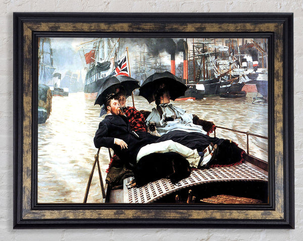 Tissot The Thames Framed Print