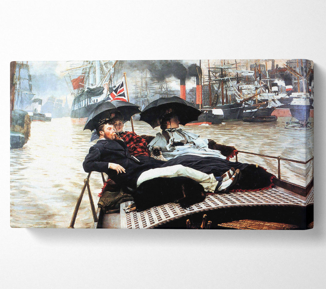  A Canvas Print of Tissot The Thames Canvas Art