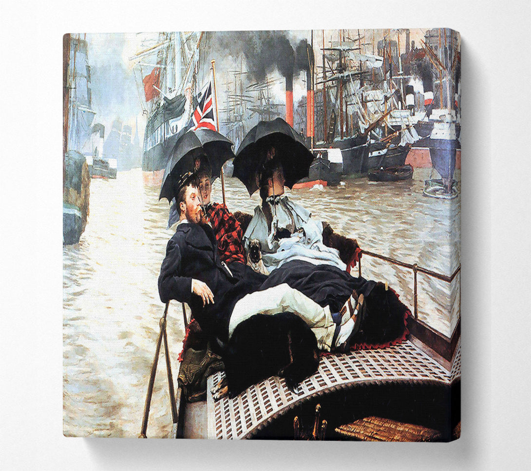  A Canvas Print of Tissot The Thames Canvas Art