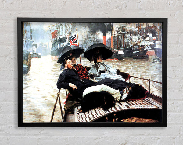 Tissot The Thames Framed Print