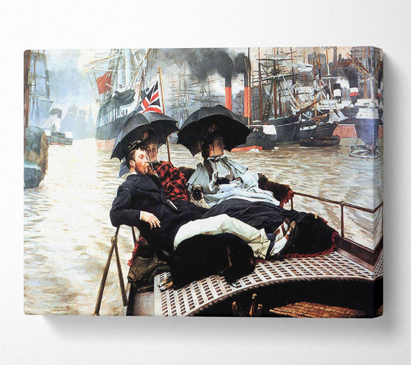  A Canvas Print of Tissot The Thames Canvas Art