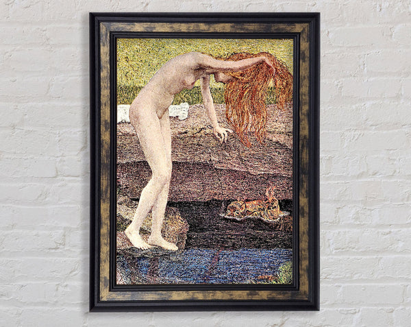 The Vanity Detail By Giovanni Segantini Framed Print