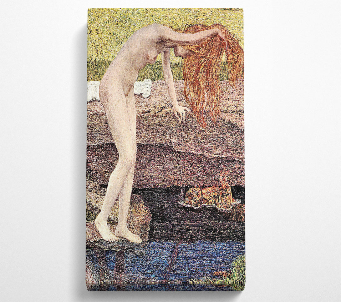  A Canvas Print of The Vanity Detail By Giovanni Segantini Canvas Print