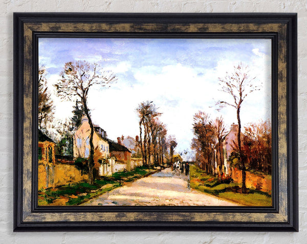 The Versailles Road 2 By Pissarro Framed Print