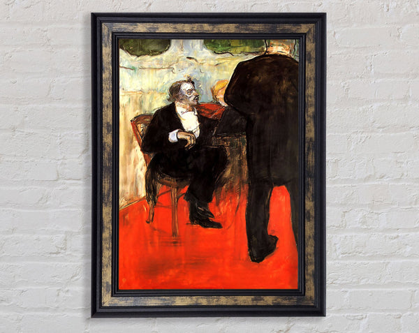 Toulouse Lautrec The Violinist Dancla Framed Print