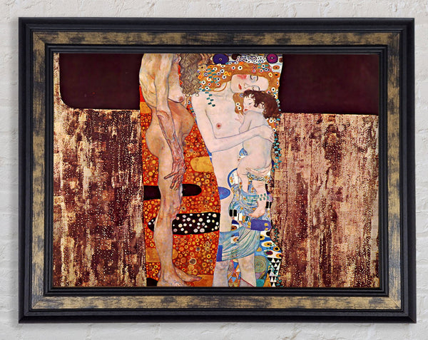 Klimt Three Ages Of A Woman Framed Print