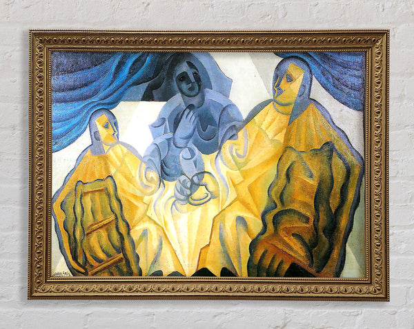Juan Gris Three Masks Framed Print