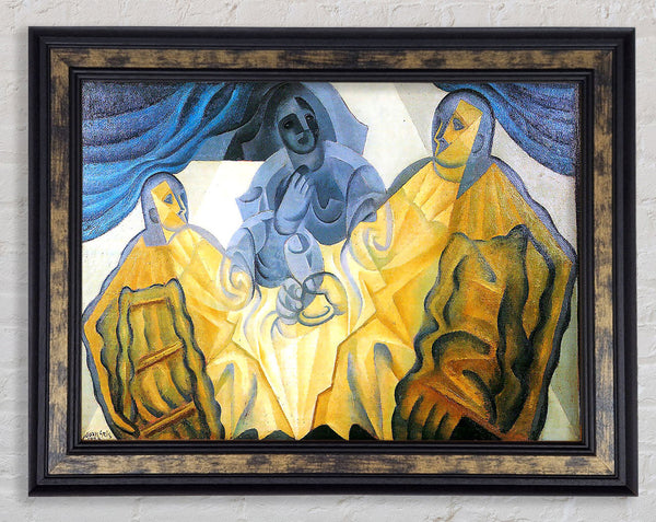 Juan Gris Three Masks Framed Print