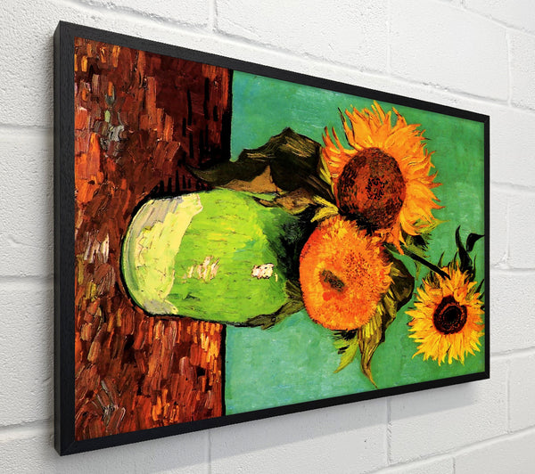Van Gogh Three Sunflowers In A Vase