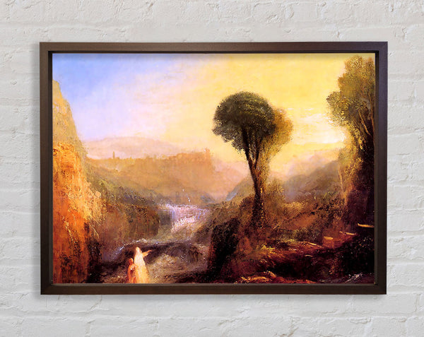 Joseph Mallord Turner Tivoli Tobias And The Engel Framed Print