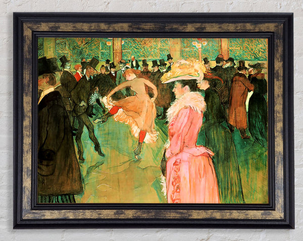 Toulouse Lautrec At The Moulin Rouge Framed Print