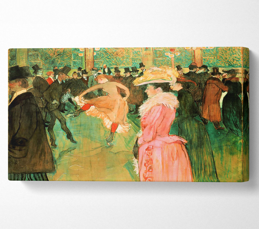  A Canvas Print of Toulouse Lautrec At The Moulin Rouge Canvas Wall Art