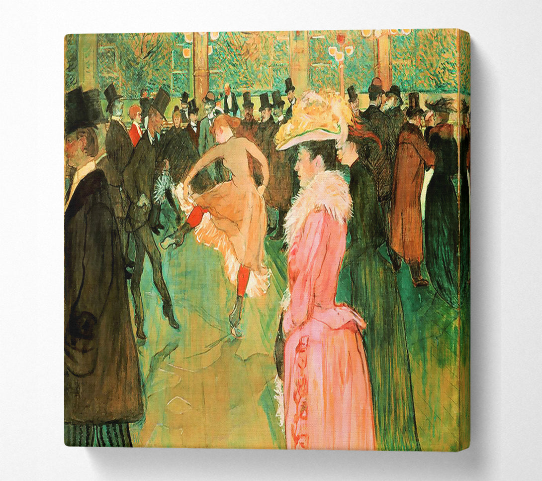  A Canvas Print of Toulouse Lautrec At The Moulin Rouge Canvas Wall Art