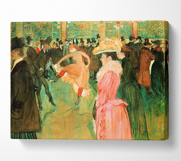  A Canvas Print of Toulouse Lautrec At The Moulin Rouge Canvas Wall Art