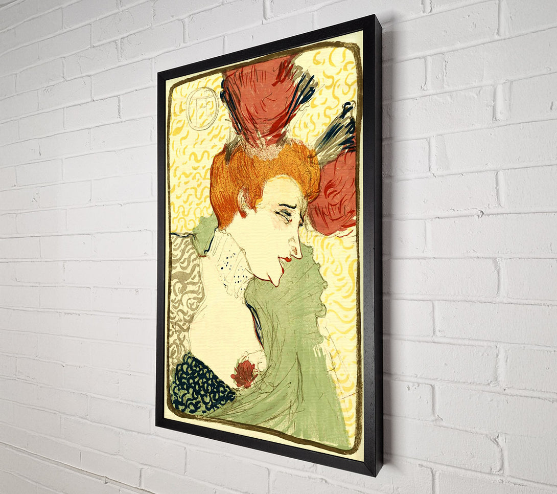  A Canvas Print of Toulouse Lautrec Bust Of Marcelle Lender Canvas Wall Art