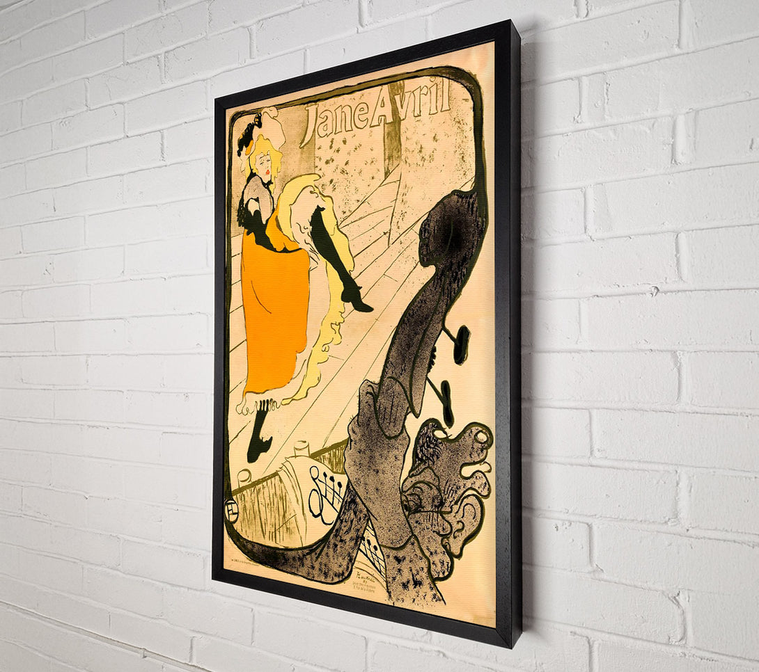  A Canvas Print of Toulouse Lautrec Jane Avril Canvas Print