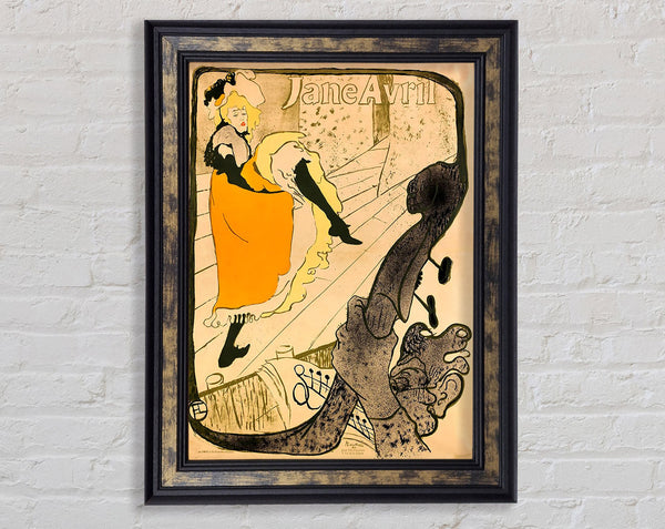 Toulouse Lautrec Jane Avril Framed Print