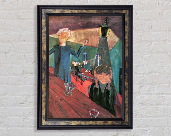 Walter Gramatte Trinker Framed Print