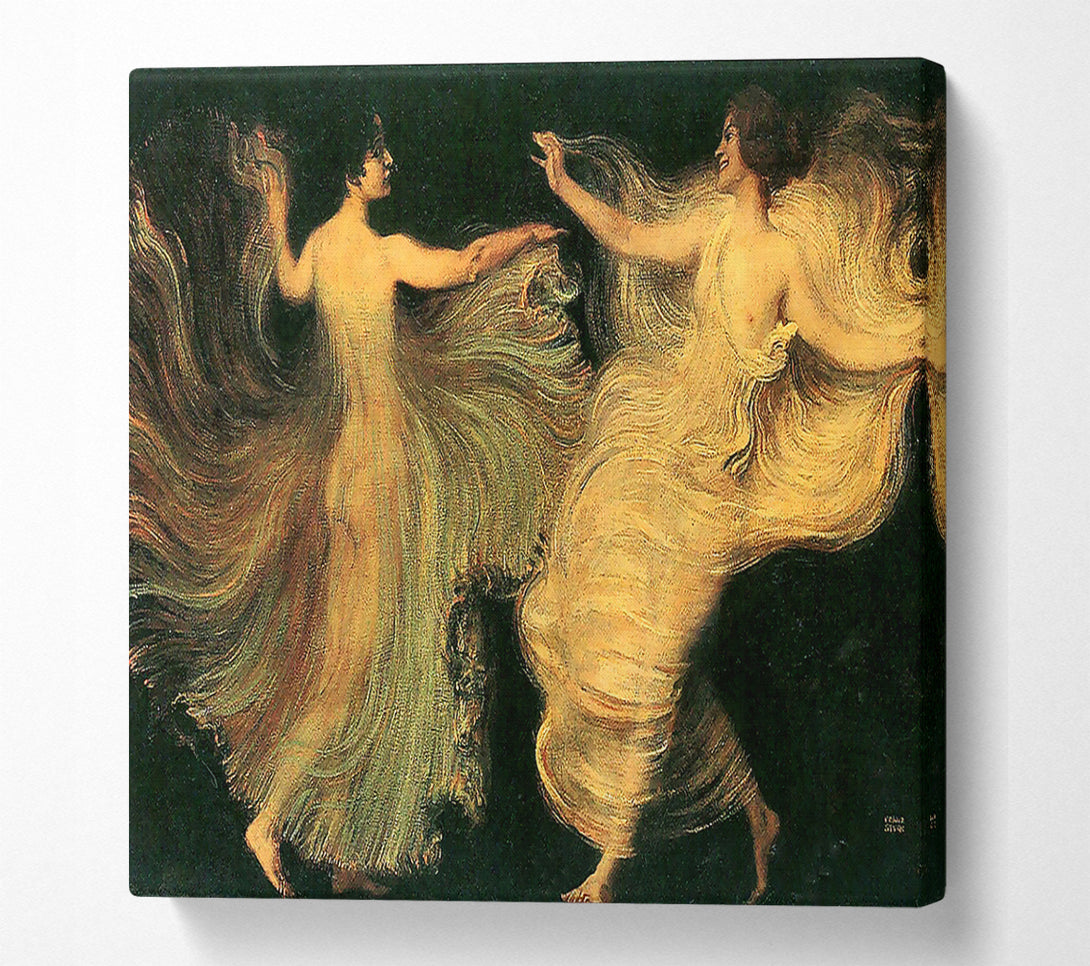  A Canvas Print of Franz Von Stuck Two Dancers Canvas Wall Art
