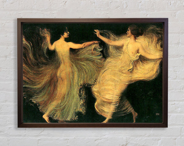 Franz Von Stuck Two Dancers Framed Print