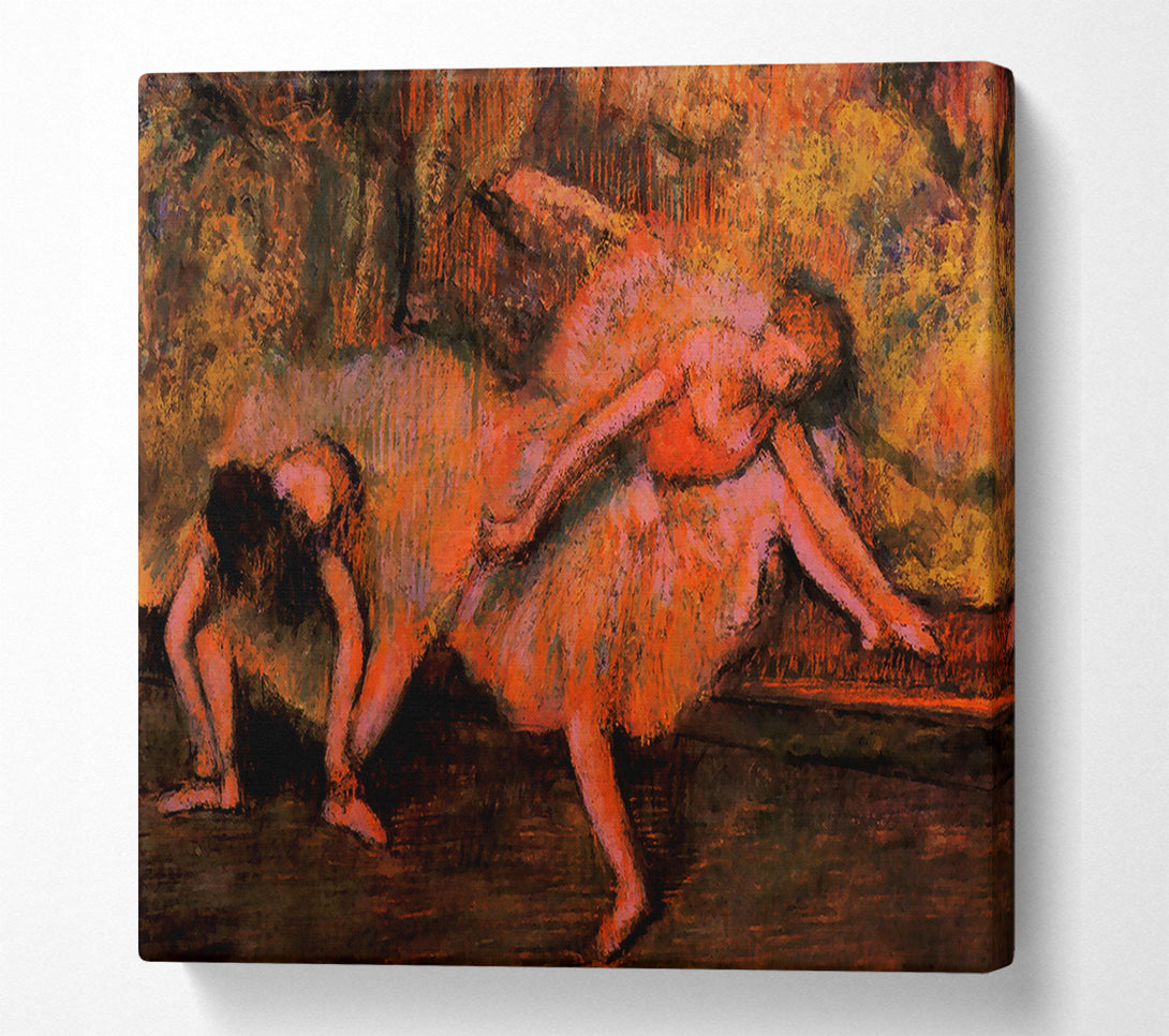  A Canvas Print of Degas Two Dancers On A Bank Canvas Wall Art