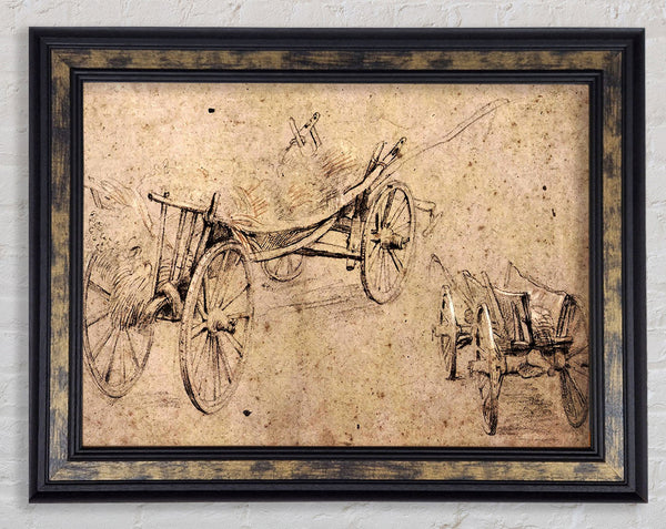 Rubens Two Farm Wagon Framed Print