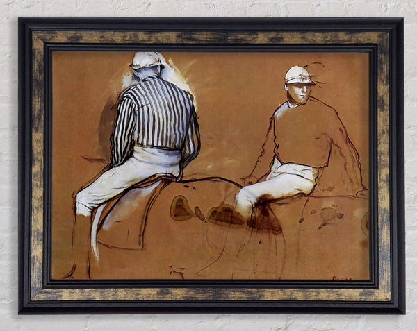 Degas Two Jockeys Framed Print