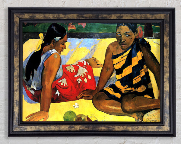 Gauguin Two Women From Tahiti Framed Print